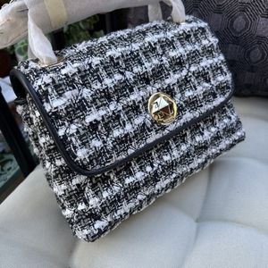 Kate Spade Natalia Tweed Small Flap Crossbody/Shoulder Bag
